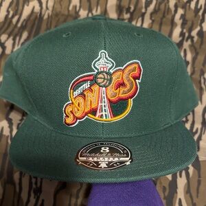 Mitchell & Ness Seattle Sonics Green Cap